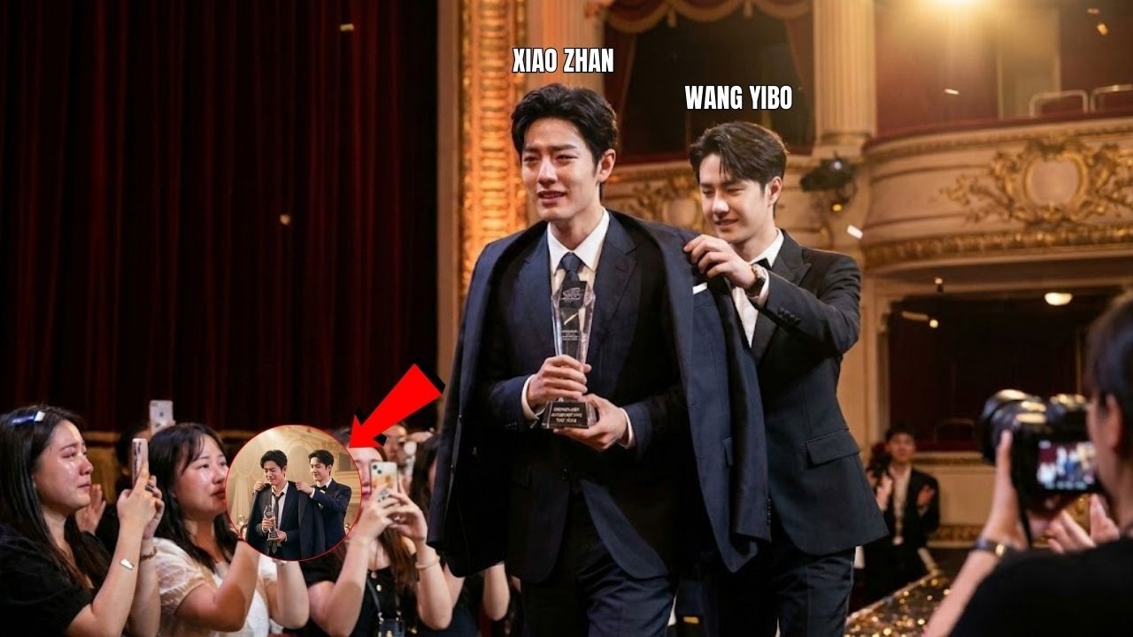 5 минут, которые потрясли мир! Сяо Чжань получил награду «Модель-актер года», Ван Ибо идет рядом