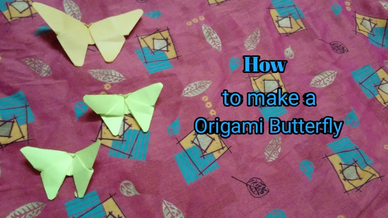 How to make a Origami butterfly in tamil/SKD craft tamil YouTube