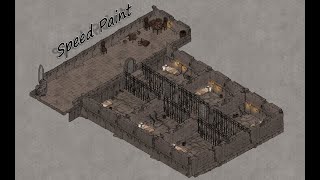 Epic Isometric Map Making Speedpaint | Speededit | Prison/Dungeon Cells