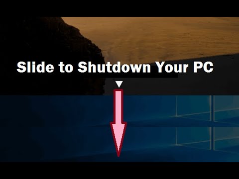 How To Make Slide To Shutdown Your PC