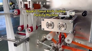 Napkin Knife Spoon Fork Cutlery Set Automatic Packing Line #cutlerypackingmachine #manufacturer