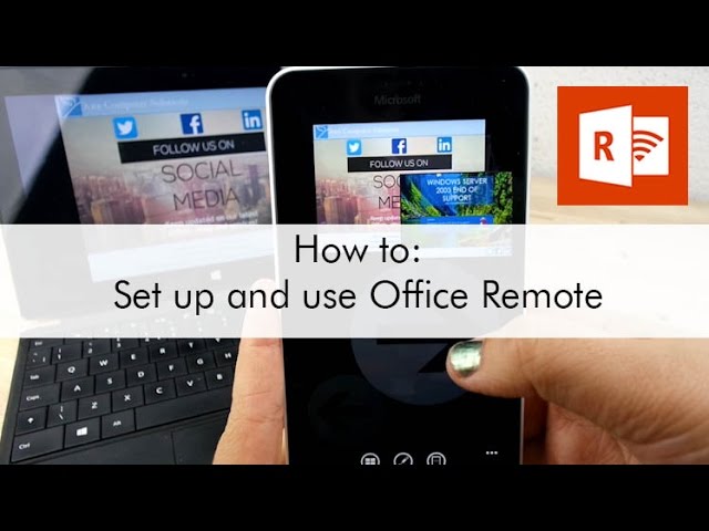 How to use Microsoft Office Remote App - YouTube