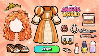 NEW! ✨ UNLOCK BELLE ORANGE PRINCESS OUTFITS COLLECTION SECRETS IN AVATAR WORLD 🌎 PAZU