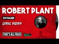Robert Plant - 29 Palms | 1993 [LYRIC VIDEO] - YouTube