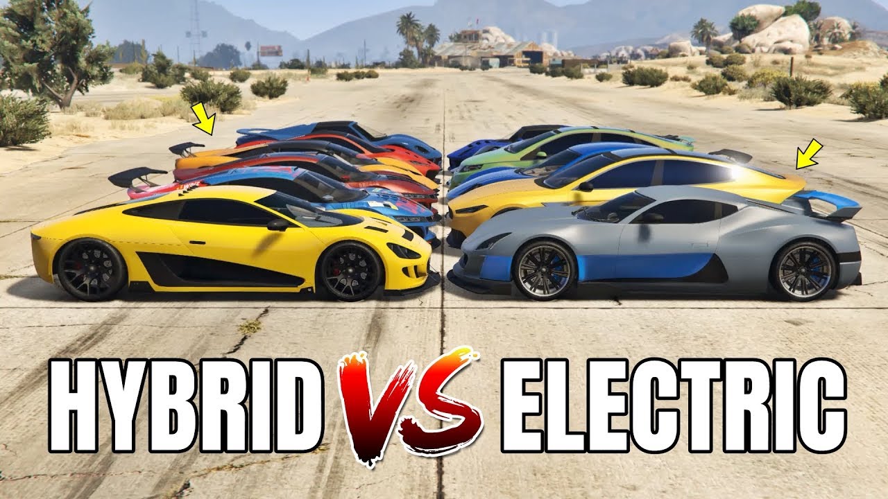 GTA 5 ONLINE HYBRID VS ELECTRIC (WHICH IS FASTEST?) YouTube