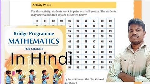 NCERT CLASS 8 MATH BRIDGE PROGRAMME SOLUTION ACTIVITY - W 5.3 || WEEK 5 || ACTIVITY 3 ||
