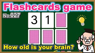 【No.027】Flash Card Games🧠 BRAIN TRAINING 💪 | Less than 20% correct in the 60s!?【9 Questions】 screenshot 5