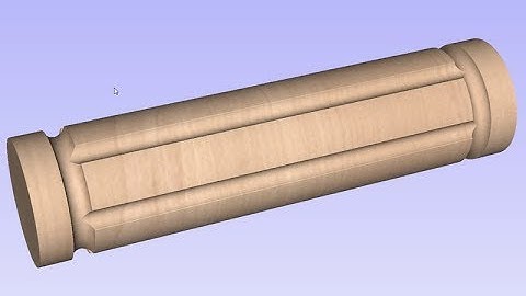 Vectric V10 Tutorials | Wrapped Rotary Machining | Creating a Fluted Column