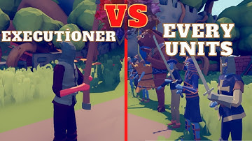 🏹EXECUTİONER vs EVERY UNITS🗡😀- Totally Accurate Battle Simulator
