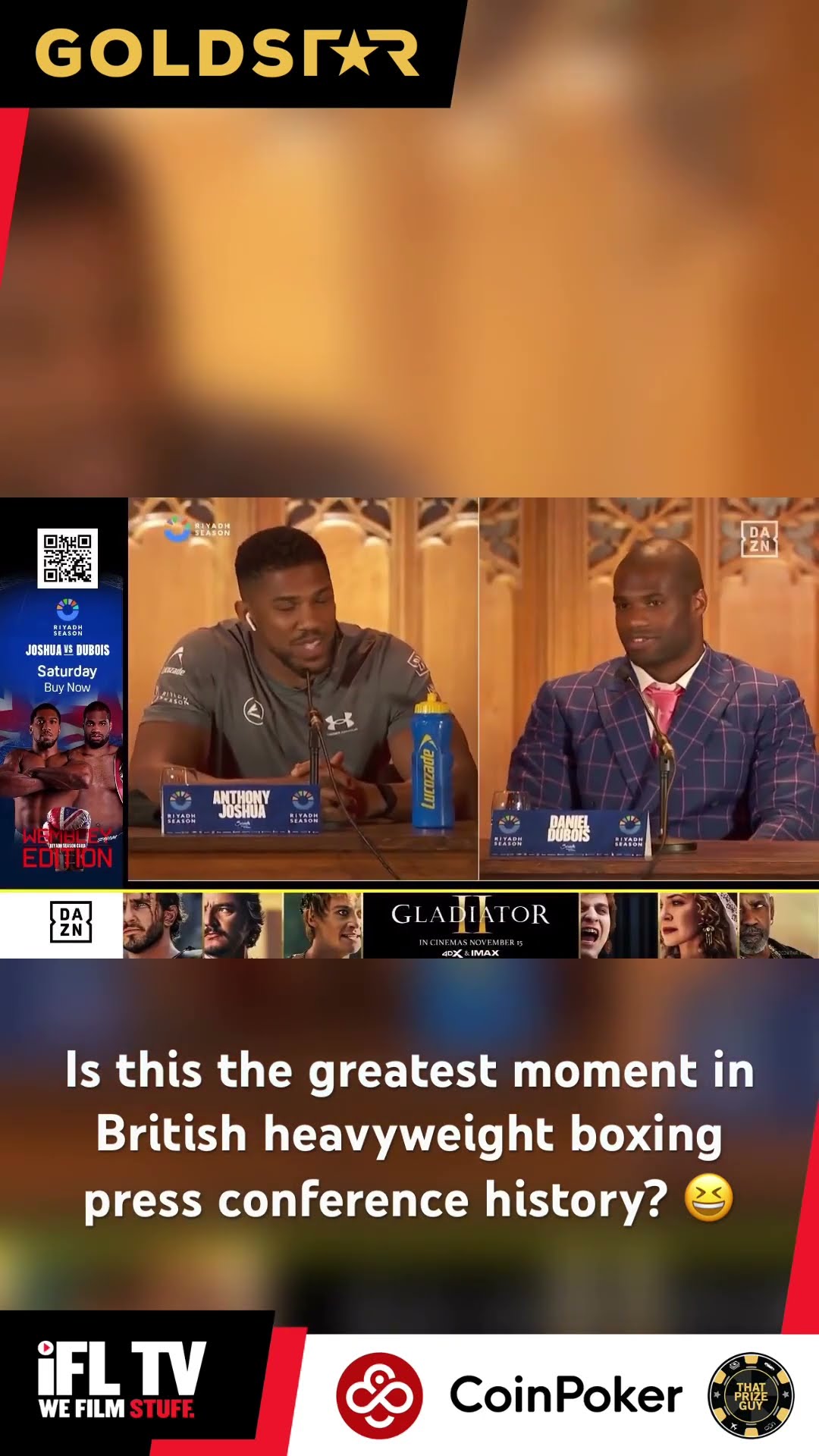 An HILARIOUS back-and-forth between Anthony Joshua \u0026 Daniel Dubois #Shorts #JoshuaDubois #Boxing