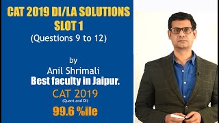 CAT 2019 DILA Solutions|Excellent Explanations. Solutions to questions 9 to 12.