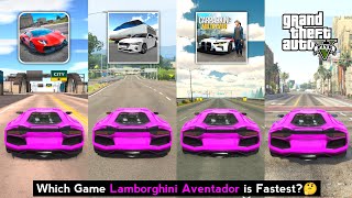 Lamborghini Aventador Top Speed in Ultimate Car Driving , 3D Driving Class, Car Parking & GTA 5 screenshot 1