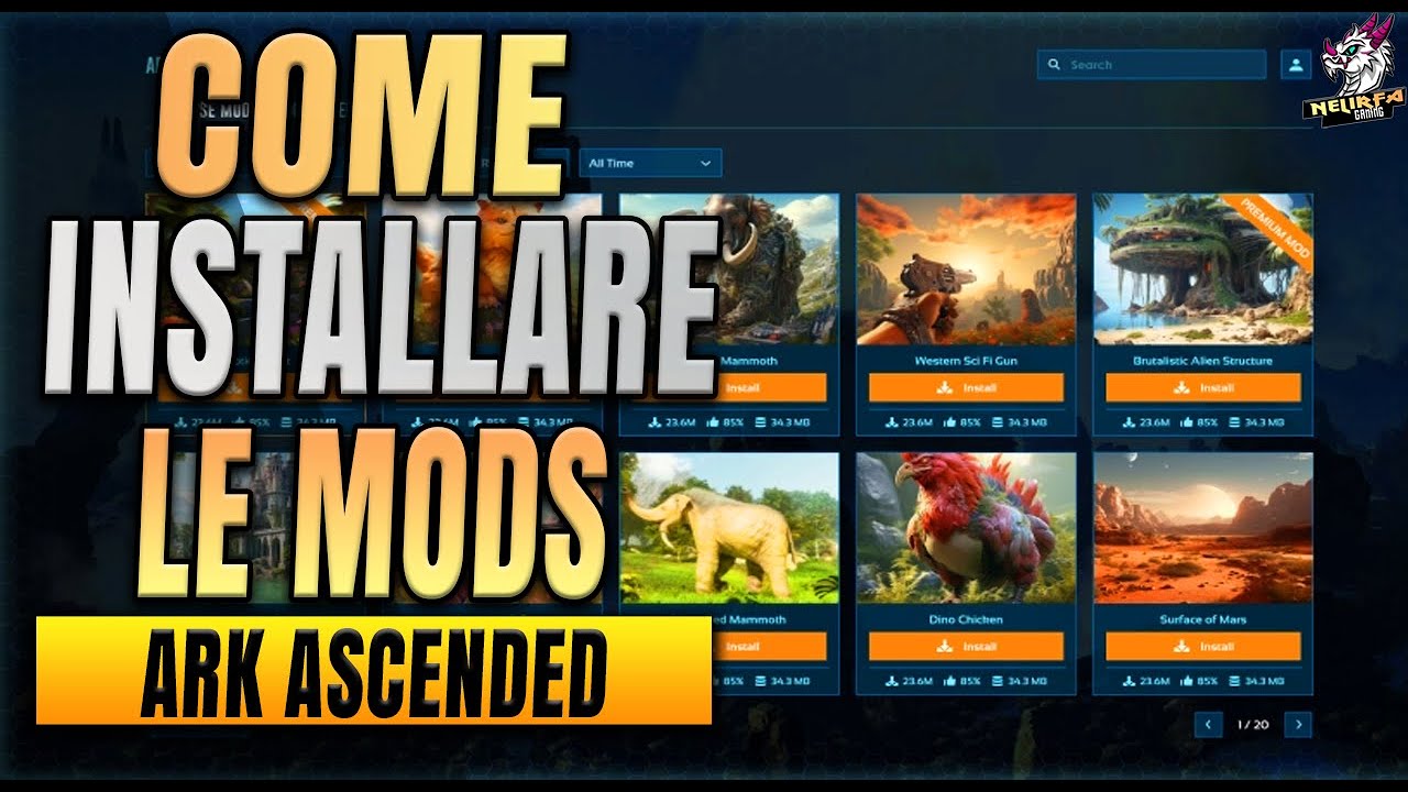 Come installare le mods su ark ascended ITA - YouTube