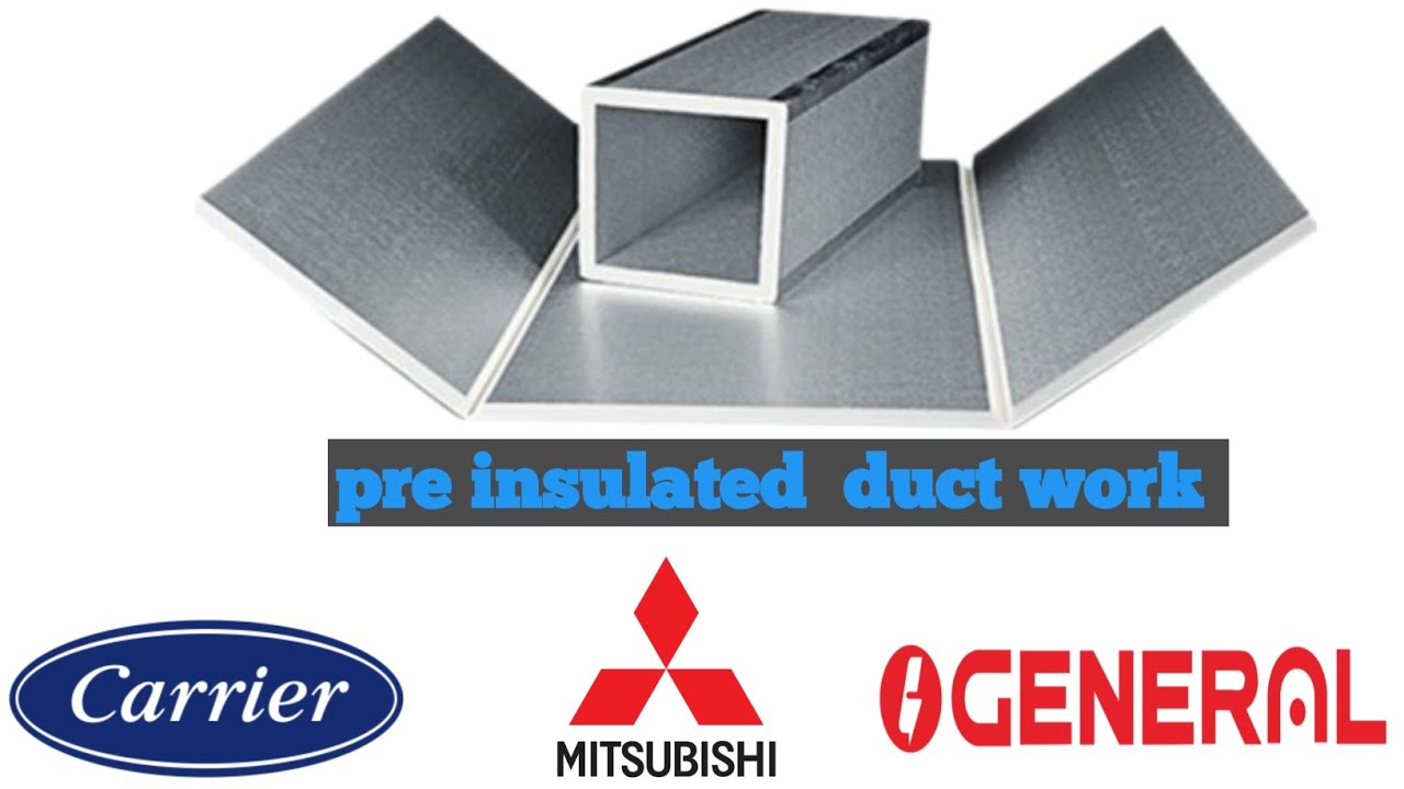 Pre insulated duct installation duct fabrication PI duct YouTube