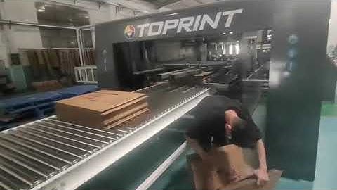 Prefeeder+ Flexo Printer Slotter Rotary Die Cutter Inline Folder Gluer + PP Strapping Machine