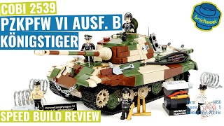 COBI 2539 PzKpfw VI Ausf. B Königstiger *LIMITED EDITION* - Speed Build Review