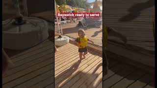 Baywatch Guard Is Ready To Serve