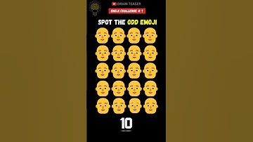 Find The Odd Emoji Pt-7 🥸 | Emoji Quiz 🤪 #viral #shorts #quiz