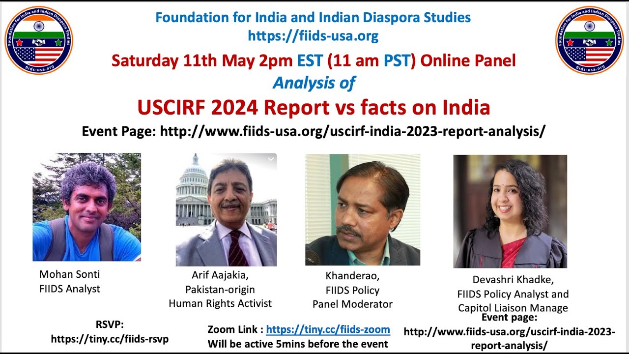 FIIDS: Panel Factual Analysis of USCIRF 2023 Report vs facts: India and South Asia