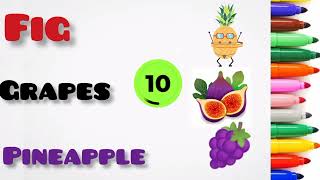 "Fruit Name Match Game for Kids" fun and learning 😍