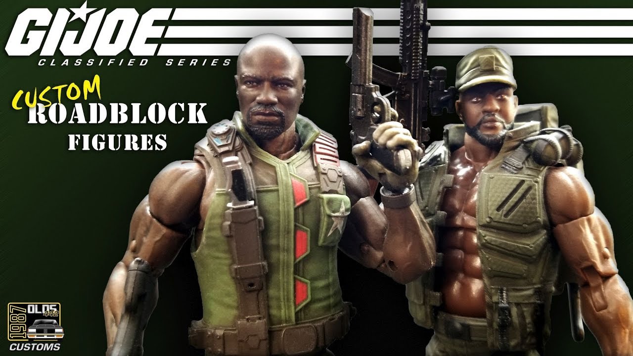 Custom g i joe classified series roadblock repaint action figures