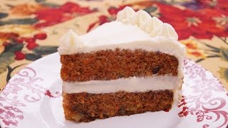 Recipe for carrot cake: here
http://www.dishinwithdi.com/carrot-cake-recipe/ learn how to make a
cake with cream cheese frosting! i...