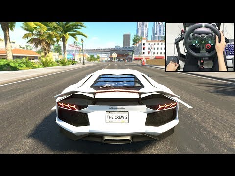 Lamborghini Aventador - The Crew 2 | Logitech g29 gameplay