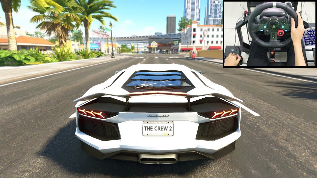 Lamborghini Aventador The Crew 2 Logitech G29 Gameplay Youtube