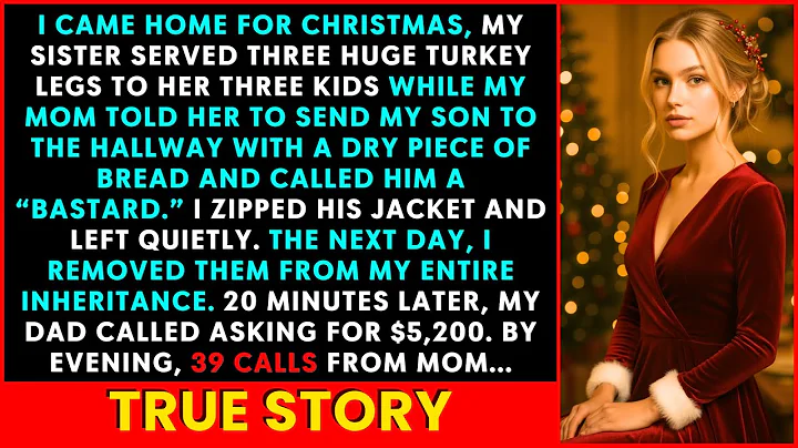 I Came Home for Christmas, My Sister Gave Her 3 Kids Turkey Legs; My Son Got Dry Bread in Hallway