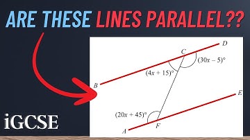 How to prove lines are parallel? #igcsemaths