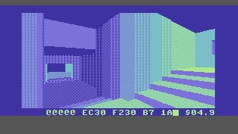 Commodore 128 Doom demo by Andreas Larsson. 3D engine first appeared in the 2009 C64 demo Andropolis