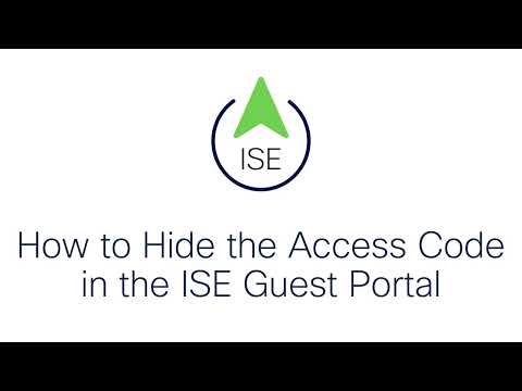 How to Hide the Hotspot Access Code in the ISE Guest Portal