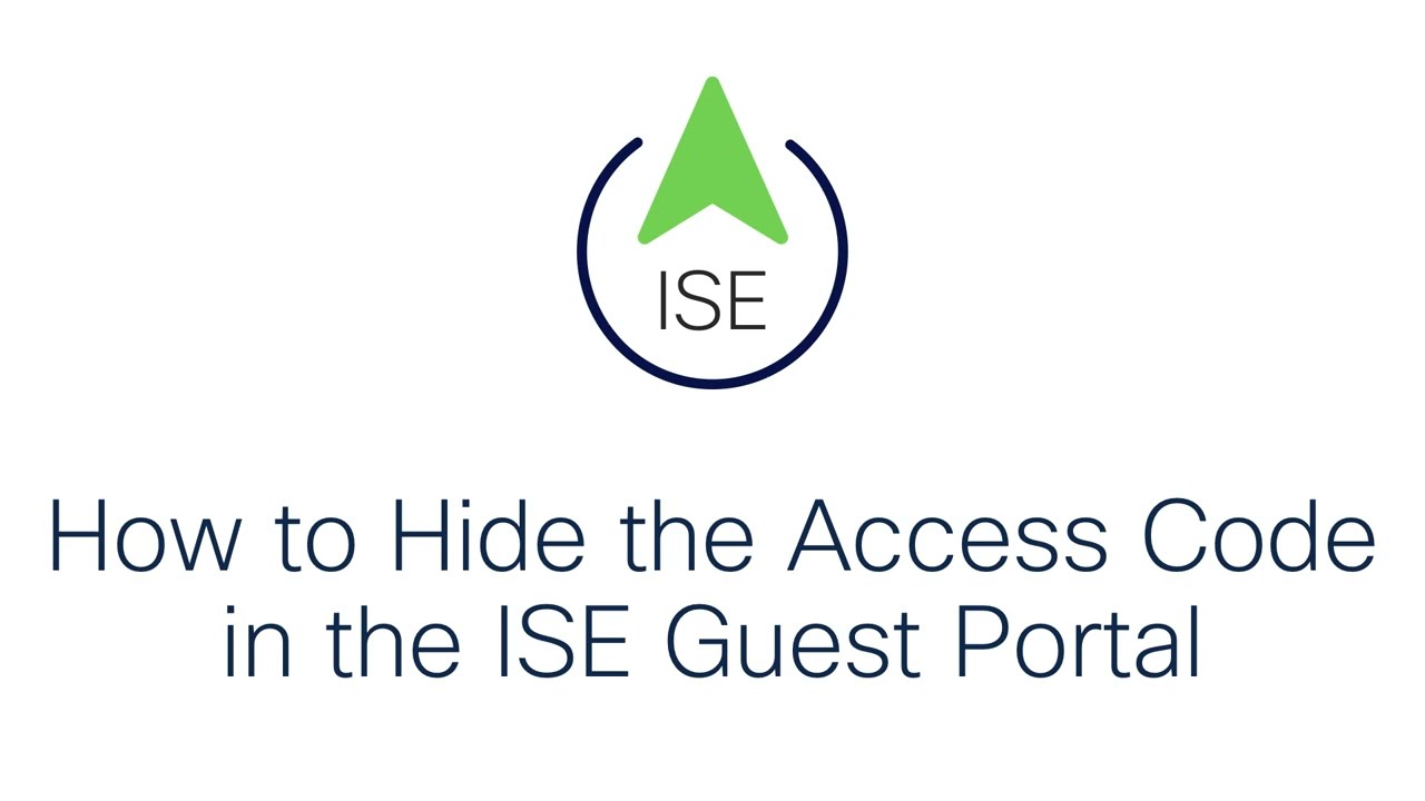 How to Hide the Hotspot Access Code in the ISE Guest Portal YouTube