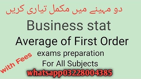 #i.com(2) Business Stataistics Chapter#3 by alqalameducationalchannel