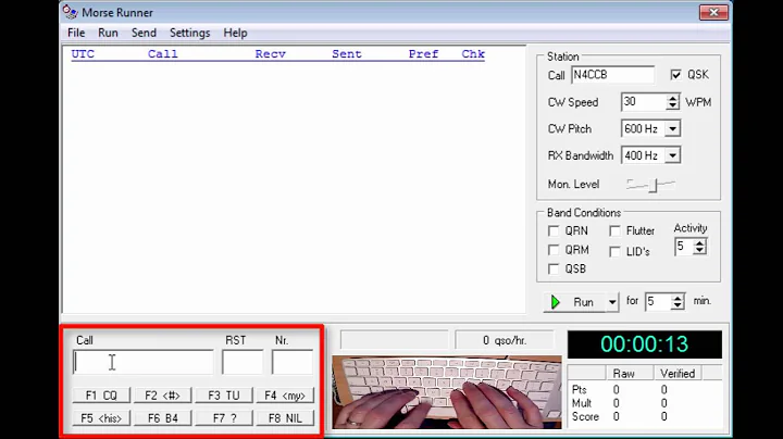 Improving Your CW Speed with Morse Runner