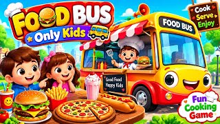 Food Bus Only Kids 🚌🍔 | Fun Cooking Game for Kids | Kids Cartoon Food Game screenshot 5