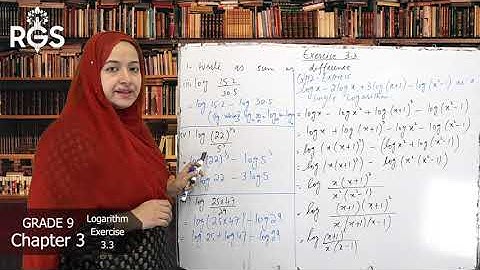 Chapter # 3 Logarithm Exercise # 3.3 | Grade Nine | Mathematics