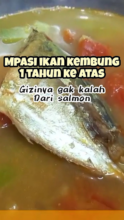 MPASI IKAN KEMBUNG 1 | IKAN KEMBUNG KUAH KUNING