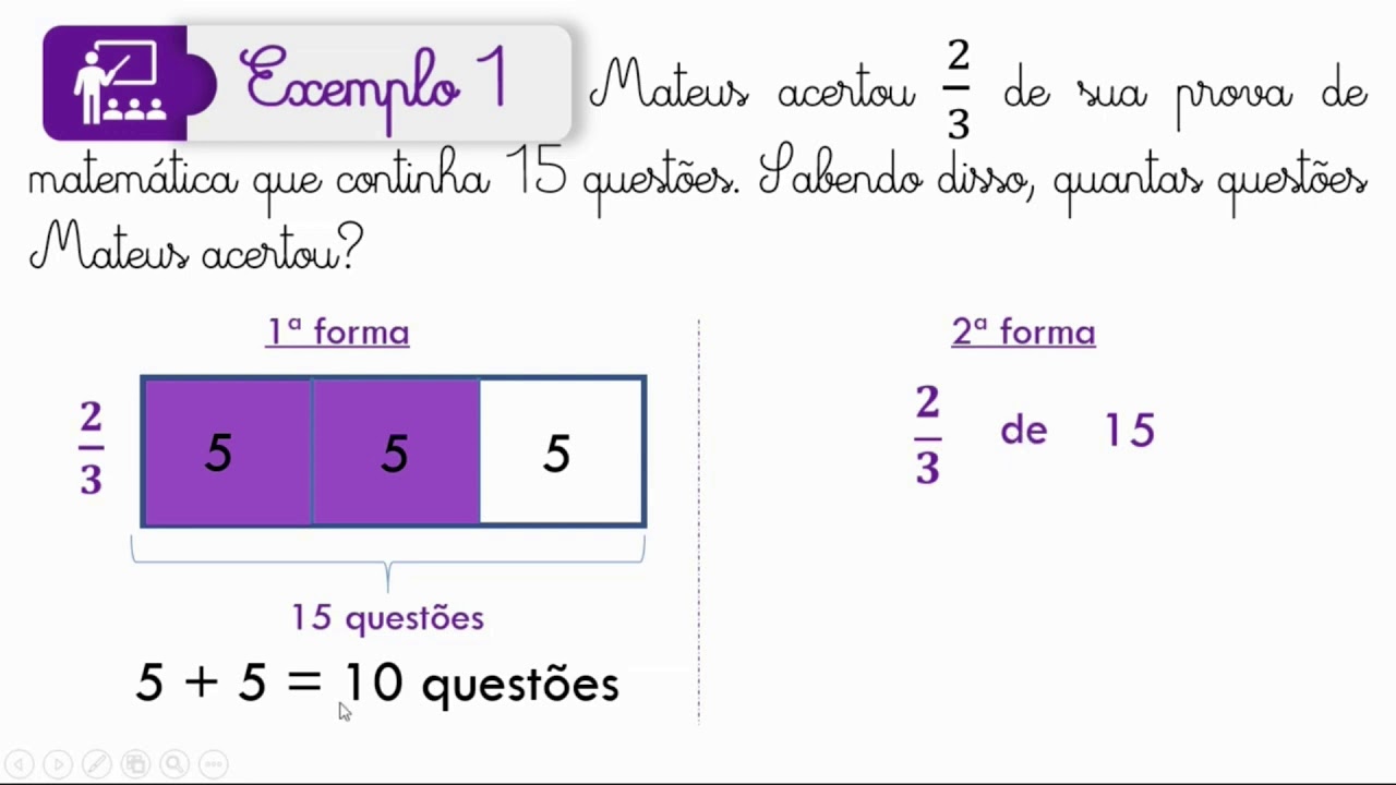 Exemplo De Fração Que Se Refere A Uma Quantidade Discreta