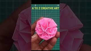 Origami Kusudama || How To Make Kusudama Ball shorts atozcreativeart ajadanand