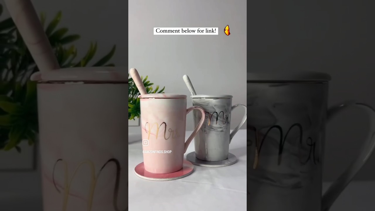 Mr & Mrs Mug Gift set 🎁Secret santa gift for couples 😁