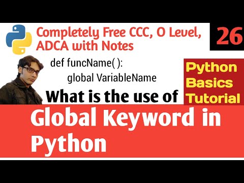 Global Keyword in Python - Hindi | Use of Global Keyword | What is Global Keyword? | Hello DHIRENDRA
