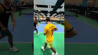 Carlos and Az at ESPN pickleball tournament ￼