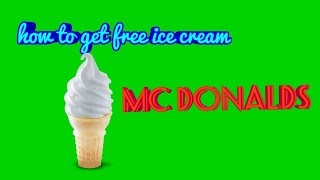 How to get free McDonald's ice cream from McDonalds App screenshot 5