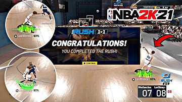 HOW TO WIN RUSH 1v1 NBA2K21 EVENT🤭.. BEST JUMPSHOT FOR PLAYSHOTS🔥