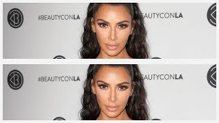 Kim Kardashian Flaunts Her Curves In A Metallic String Bikini, Beach Please