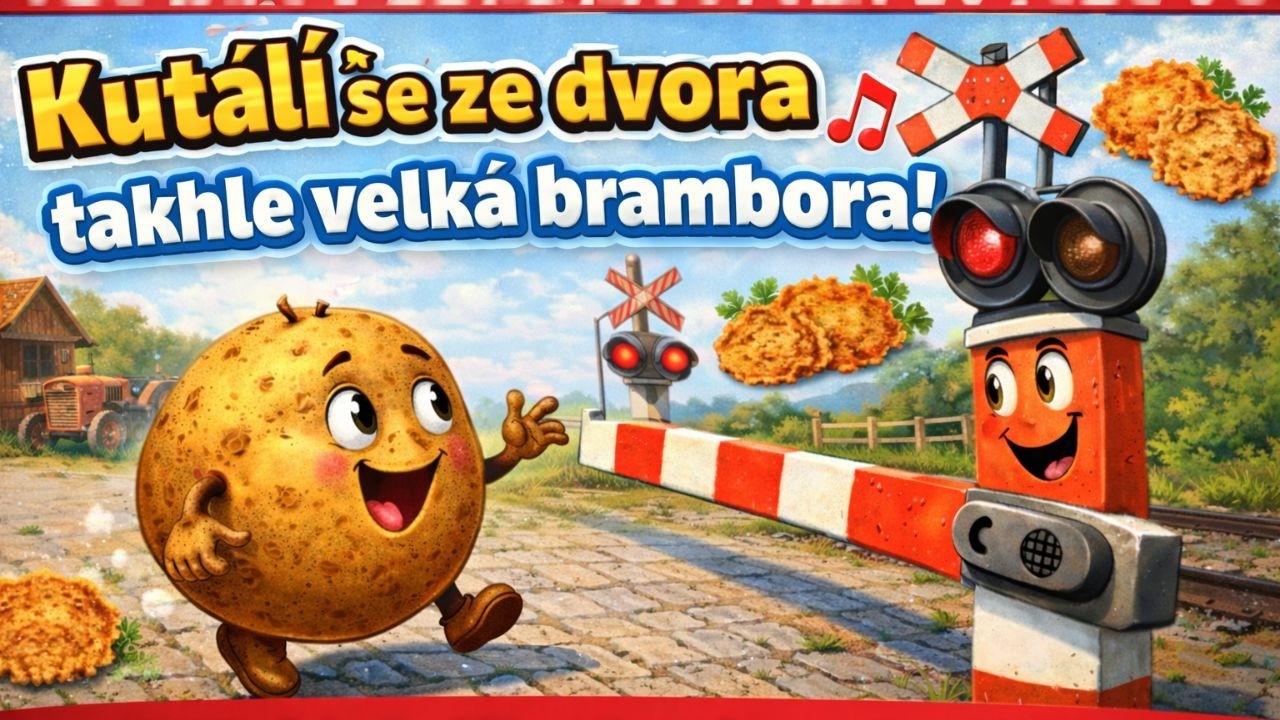Kutálí se ze dvora, takhle velká brambora 🥔🎶 Veselá dětská písnička | Brambora, závora a bramborák