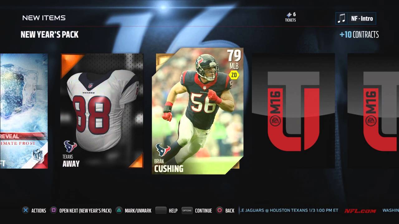 Madden 16 Ultimate Team - NEW YEARS PACK BUNDLE GHOSTS OF MADDEN TOPPER