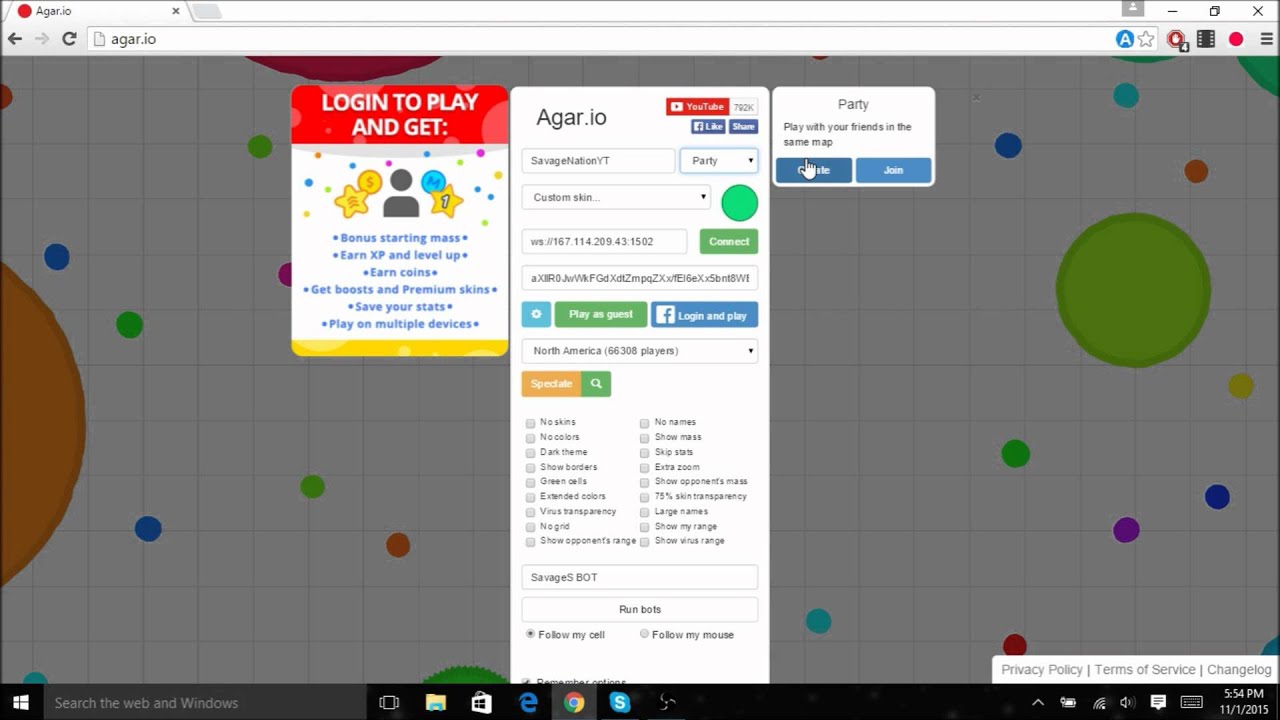 ดาวน์โหลด Bots for Agar.io APK สำหรับ Android