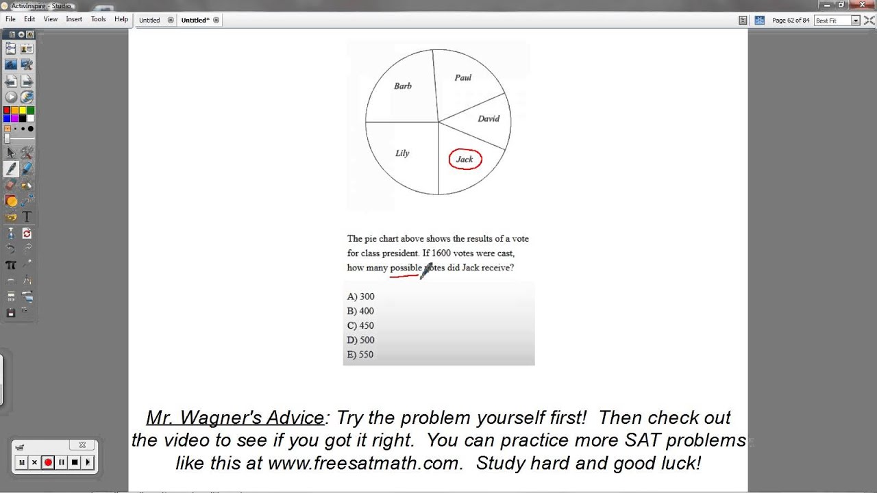 Pie Chart Practice Problems